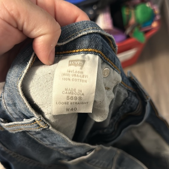 Levi’s 569 red tab shorts size 40 - Picture 3 of 8